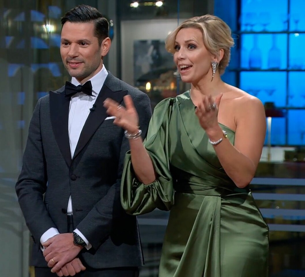 <em><strong>FOTO: TV4</strong></em> Juryduon Danyel Couet och Tina Nordström i Sveriges yngsta mästerkock 2020