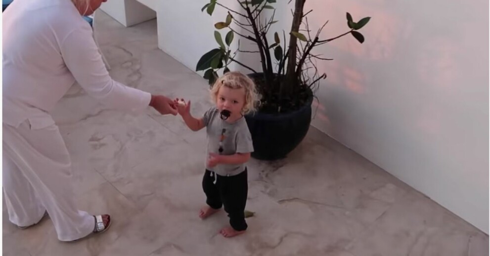 Även Pennys barn Atticus och Pebble är på plats! Mia Parnevik, Atticus Murray
