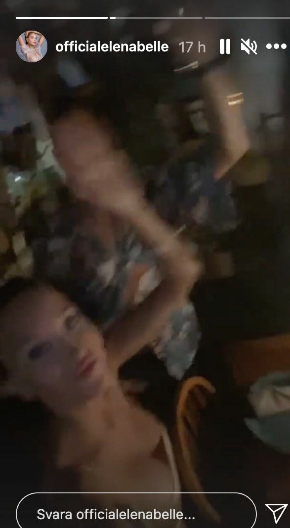 Elena festar på restaurangen Rosa negra i Tulum Elena Belle Instagram