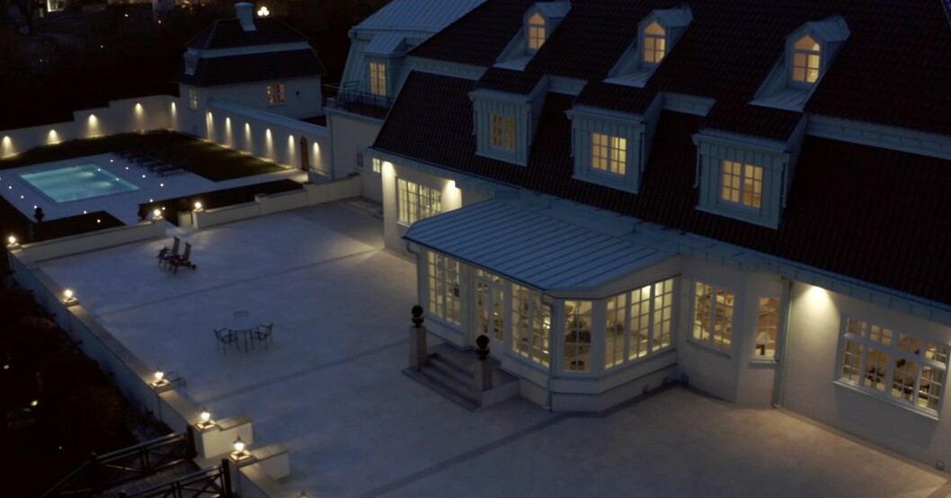 Villa Söderås på natten Villa Söderås på natten