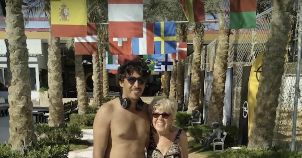 Mohamed Ahmed Ibriham träffades på Facebook och gifte sig i Egypten. Bilden togs när tiderna var bättre. Mohamed Ahmed Ibriham och Iris Jones