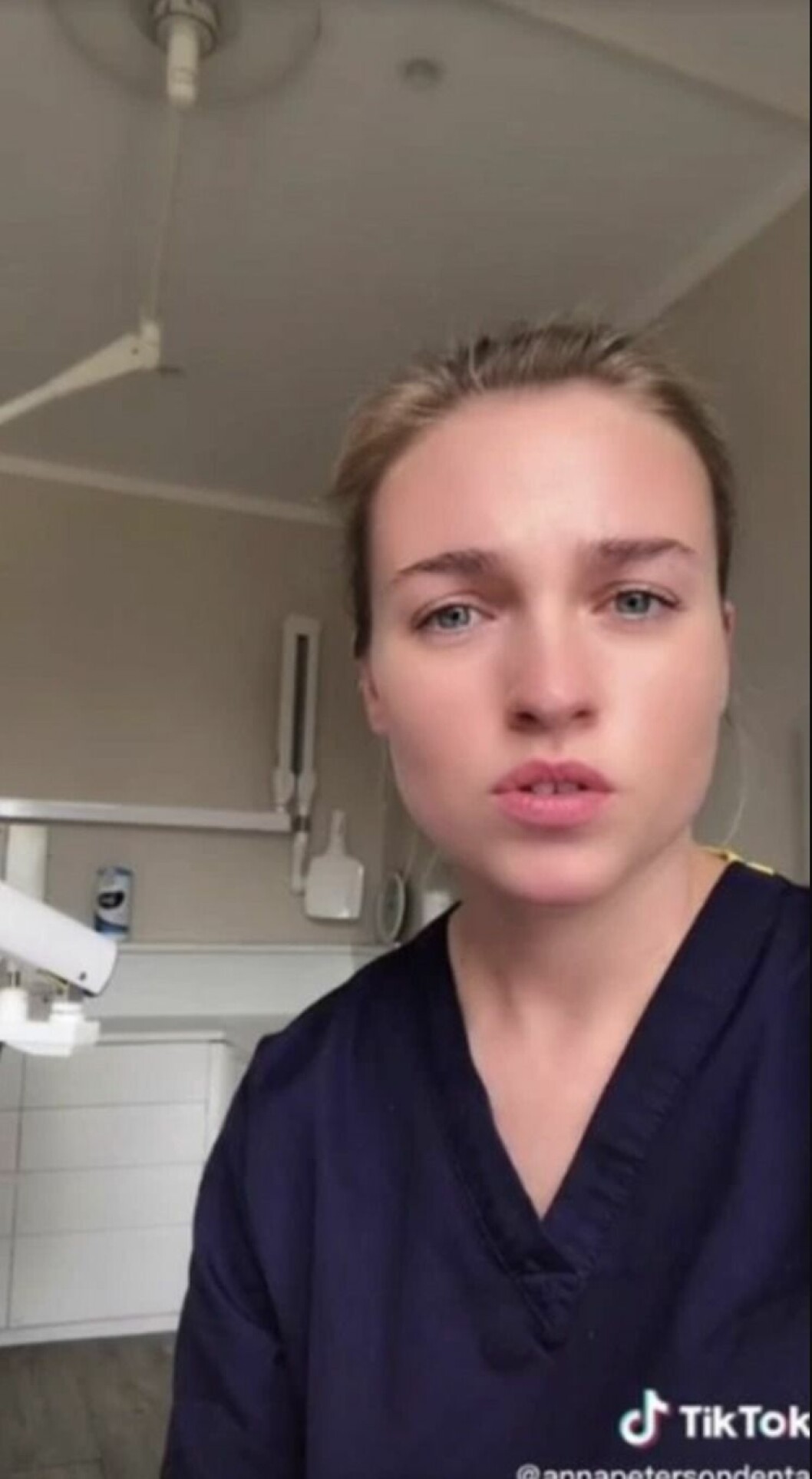 Tandläkaren Anna Peterson varnar sina följare.