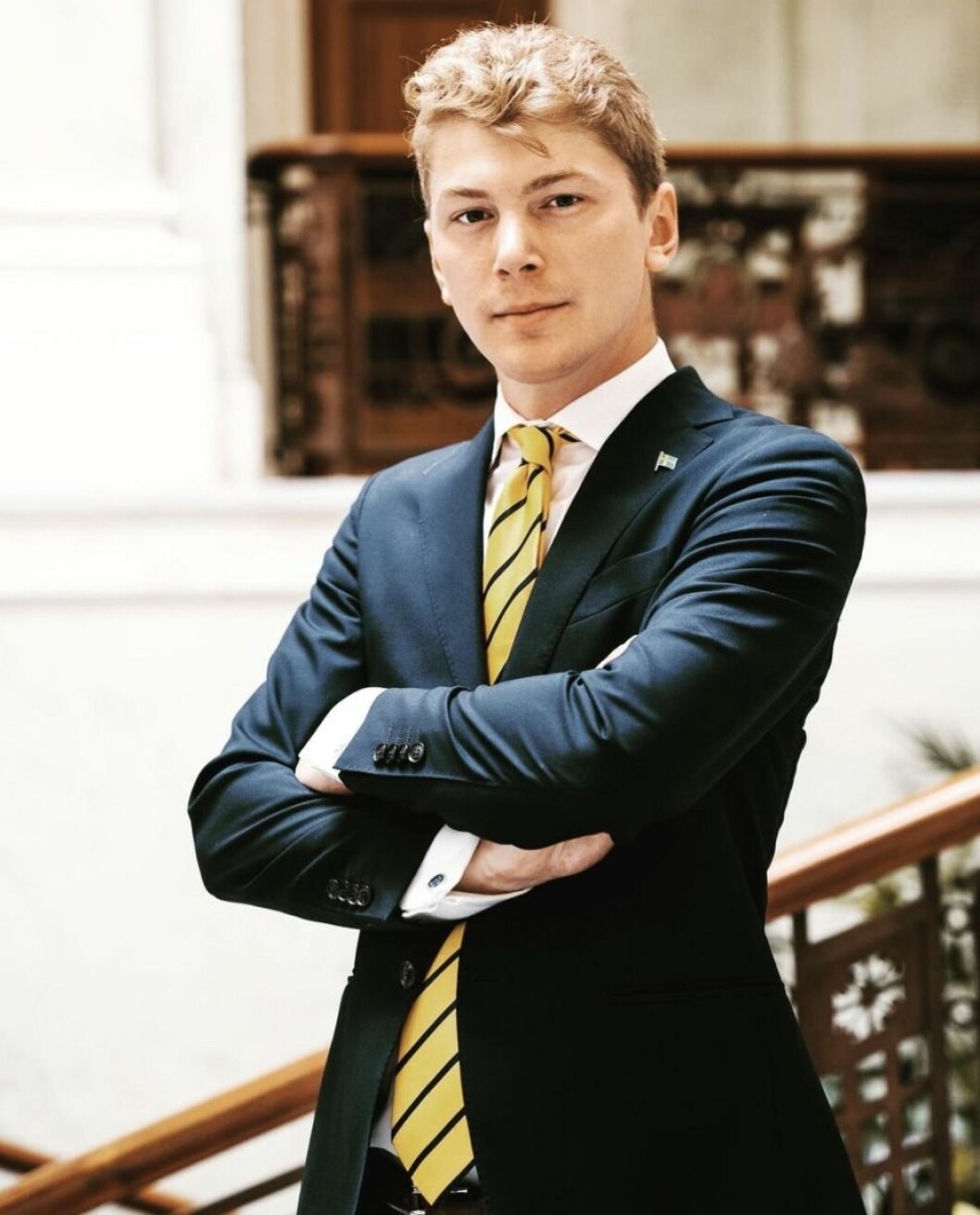Riksdagsledamot för moderaterna, John Weinerhall.