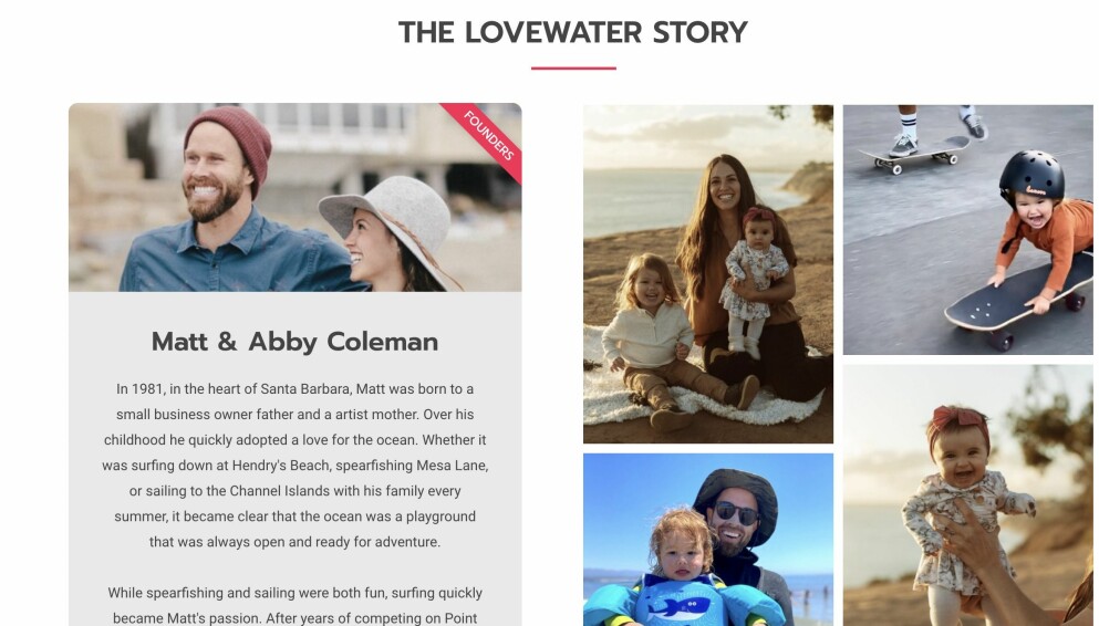 Matthew Taylor Coleman och Abby Coleman driver framgångsrika företaget Lovewater Surf School tillsammans och är kända för att erbjuda högkvalitativa surflektioner i Santa Barbara, Kalifornien. Lovewater Surf School