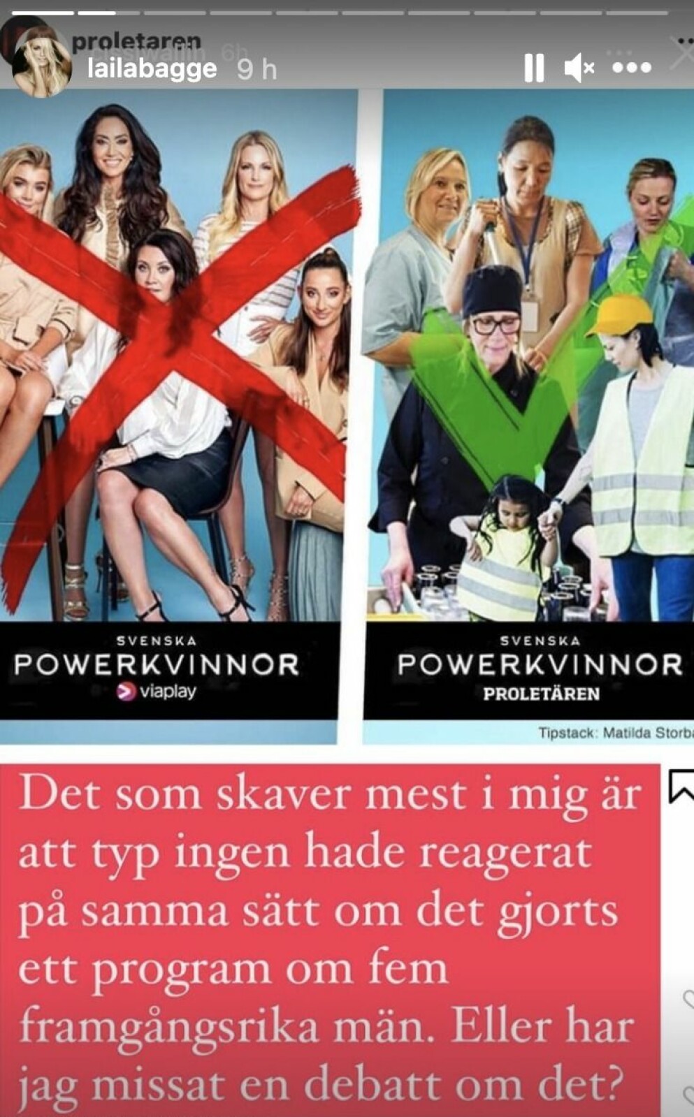 Cissi Wallin reagerar på kritiken mot Svenska Powerkvinnor.