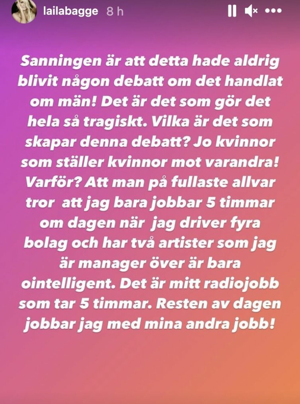 Laila Bagge ger svar på kritiken mot Svenska Powerkvinnor.