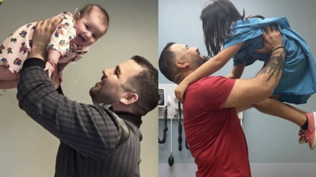 Jose Manuel Alatorre, 40, med sin 6-åriga dotter. Pappan skulle aldrig ta sig ur det mörka vattnet i sjön.