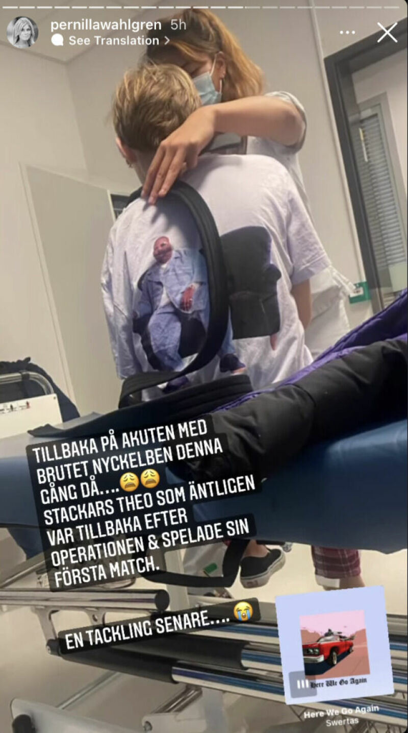 Theo Wahlgren på sjukhus igen | Hänt