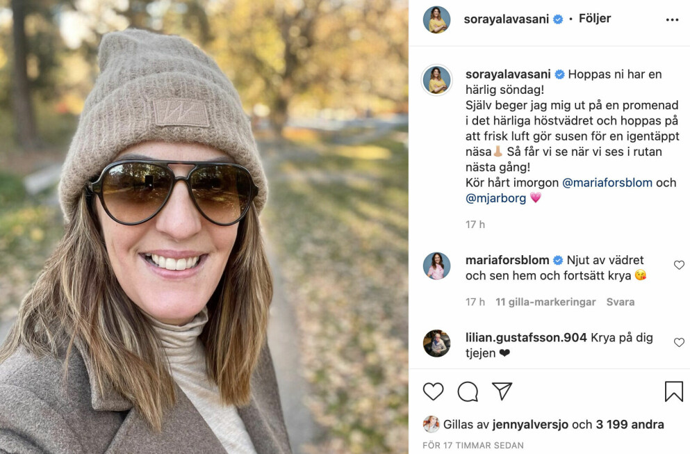 Soraya Lavasani vet inte när hon är tillbaka i Nyhetsmorgon.