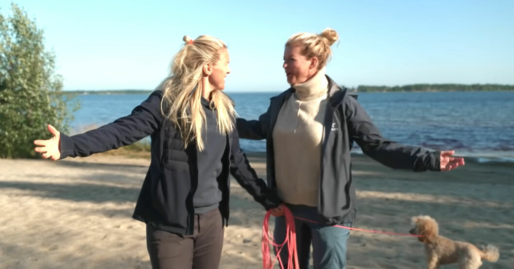 Anja och Filippa.