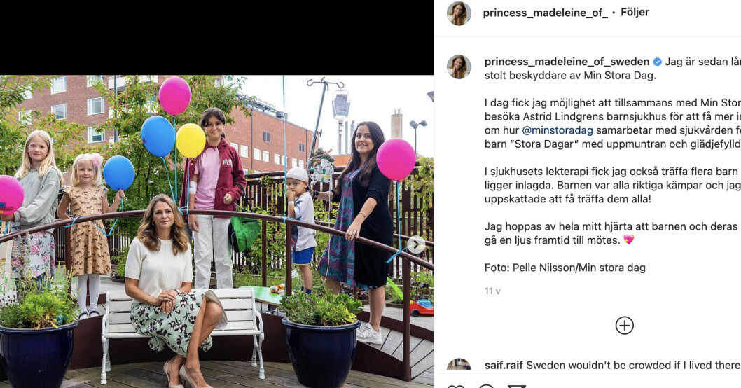 Madeleine är verksam inom ”Min stora dag”