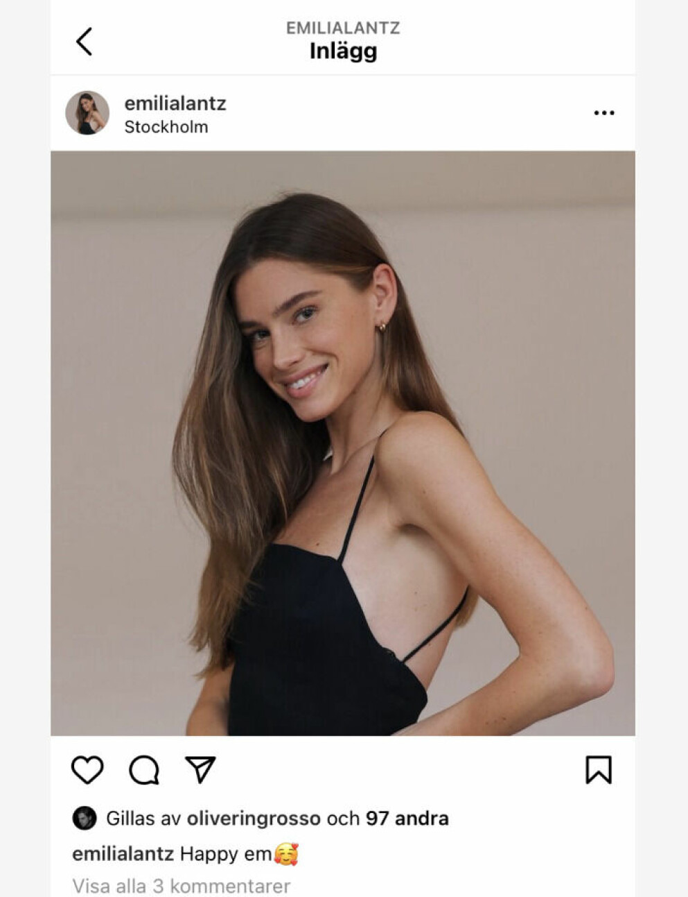 Emilia Lantz bild som Oliver gillat. Emilia Lantz