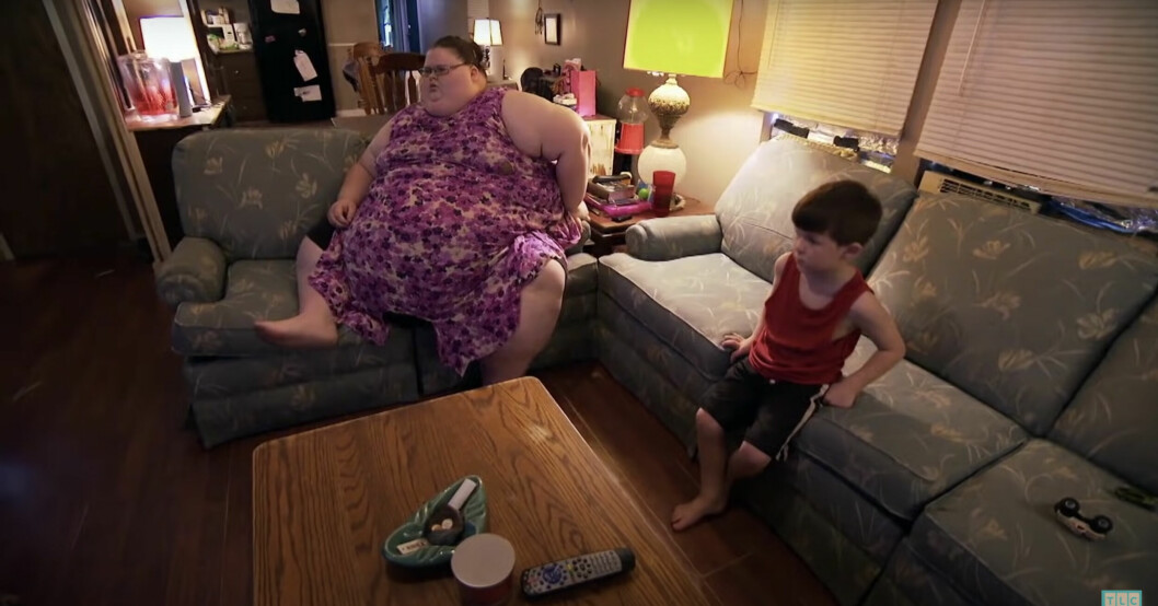 Femårige sonen Patrick tvingades hjälpa sin mamma Ashley Dunn Bratcher. ”Han är mina ben”, säger hon i programmet ”My 600lb Life”. Ashley Dunn Bratcher och sonen Patrick