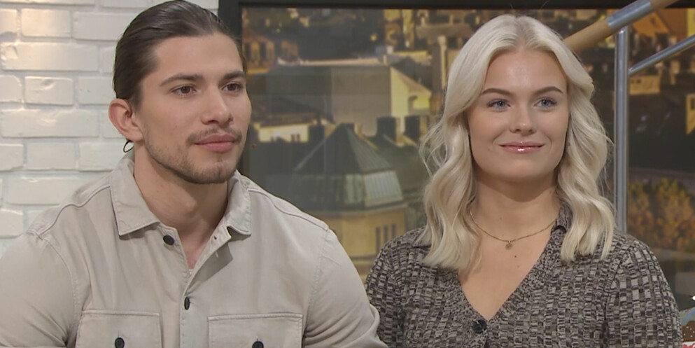 Sebastian och Ida är idag ett par. Sebastian och Ida i Nyhetsmorgon