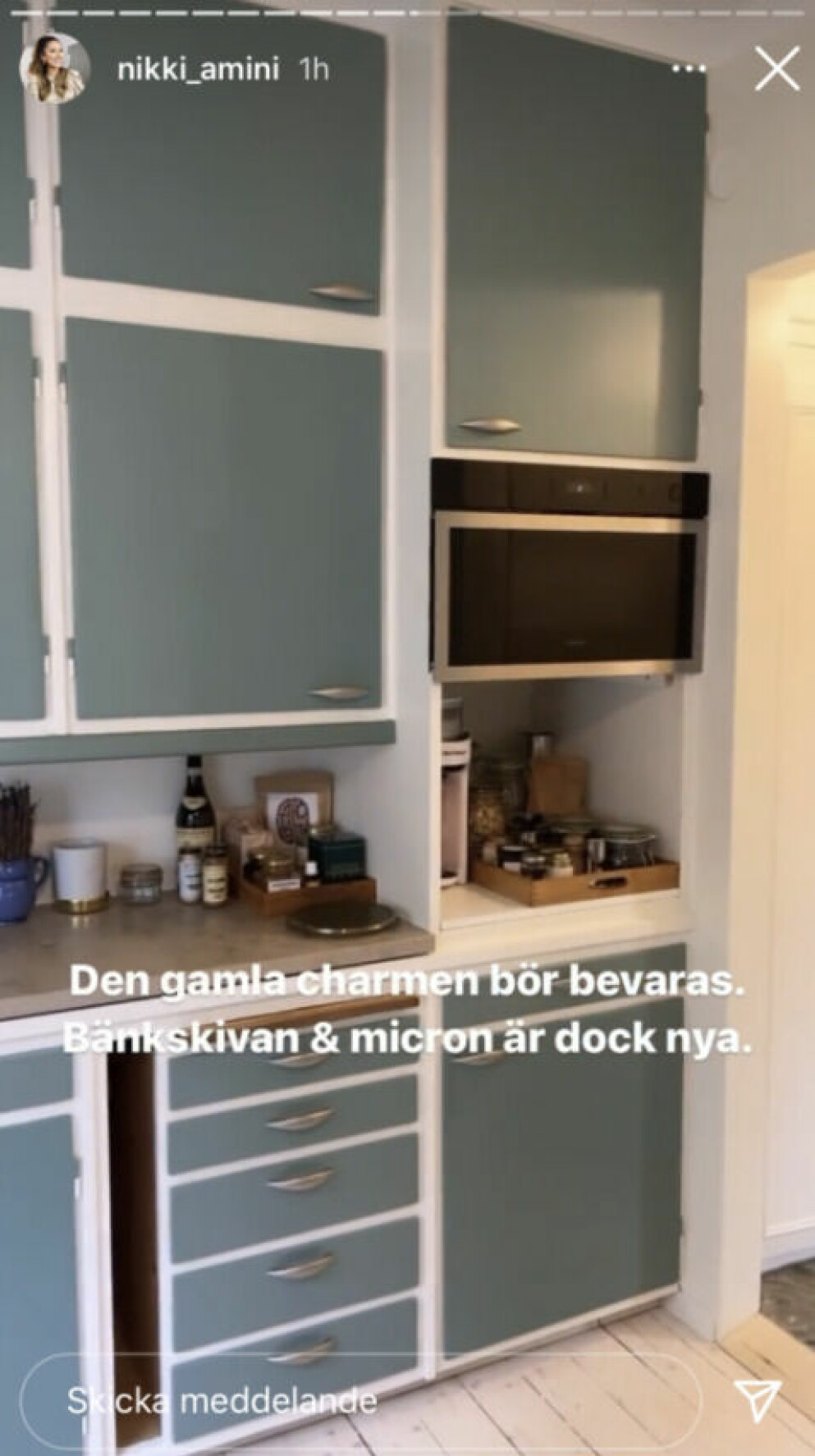 <span class=" bold" data-lab-bold_desktop="bold">FOTO: Skärmdump från Nikki Aminis Instagram story. </span>
