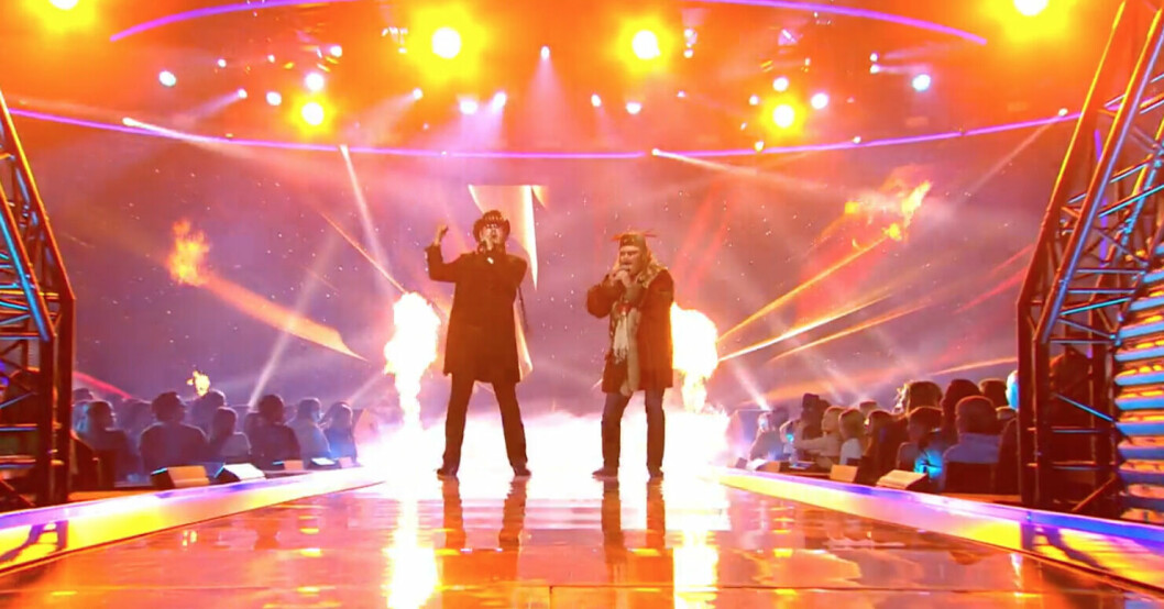 Fredrik och Roger Pontare sjöng "När vindarna viskar mitt namn". IDOL 2021