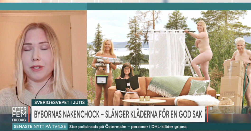 Inslaget med nakna personer kritiseras av TV4-tittarna. EFTER FEM