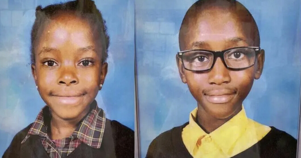 Thato Makofane, 9, och Keamogetswe Makofane från Sydafrika dog efter att ha ätit snabbnudlar. ”Familjen är helt förstörd”, säger deras farbror Mpho Chosen Makofane. Keamogetswe Makofane och Thato Makofane