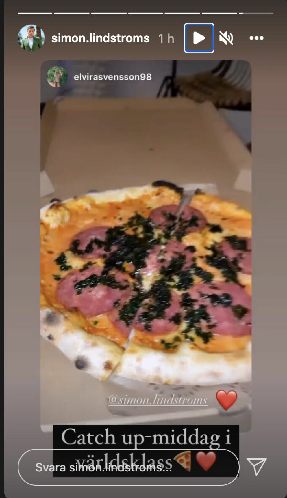 <span class=" bold" data-lab-bold_desktop="bold">Prinscreen från Simon Lindströms Instagram.</span>