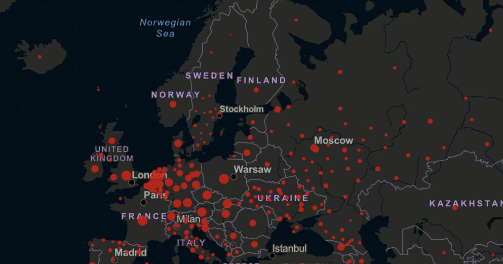 Smittoläget i Europa. Smittoläget i Europa
