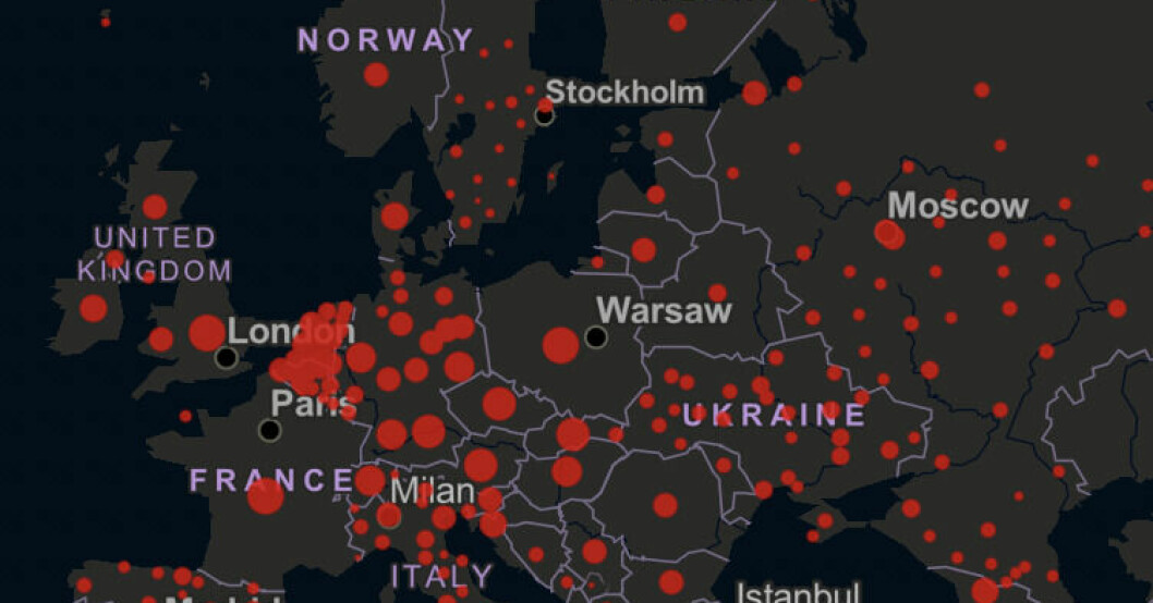 Coronaläget i Europa just nu. Coronaläget i Europa