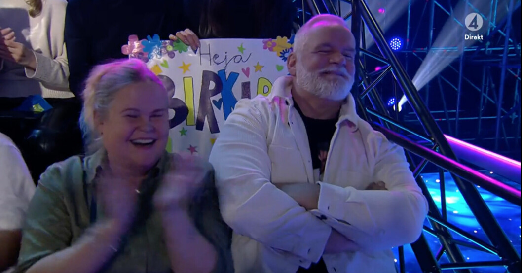 Birkirs pappa är alltid på plats i publiken BIRKIRS PAPPA