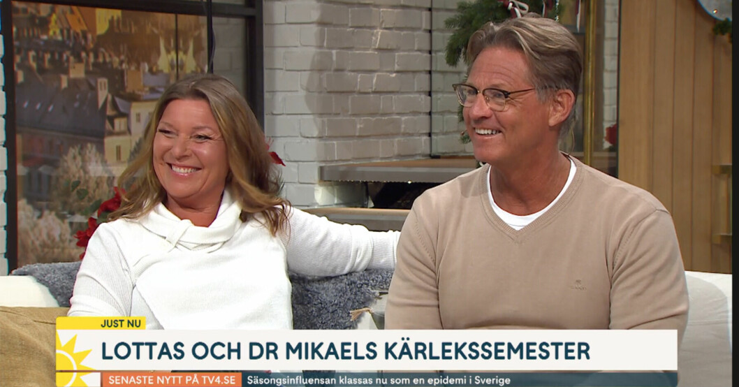 Doktor Mikael och Lotta var otroligt glada när de gästade Nyhetsmorgon! NYHETSMORGON, LOTTA ENGBERG, MIKAEL SANDSTRÖM