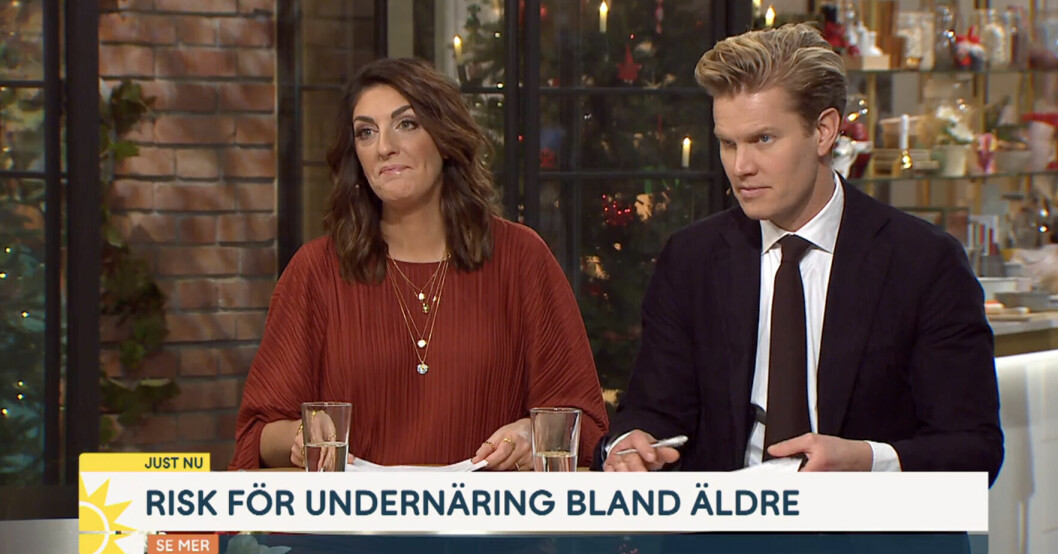 Ett viktigt ämne som togs upp i TV4:s Nyhetsmorgon, de äldres matvanor. Soraya och Martin syns i Nyhetsmorgon i TV4