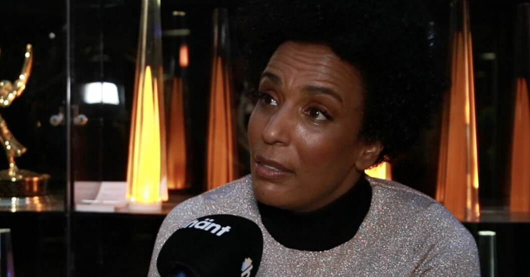Marika Carlsson intervjuades av Hänt under pressträffen av Stjärnorna på slottet. Marika Carlsson
