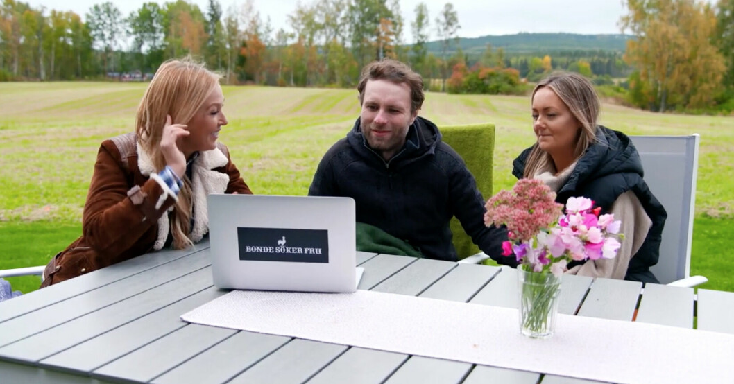 Linda fick en glädjechock när Lisa och Pontus berättade. BONDE SÖKER FRU VAD HÄNDE SEN