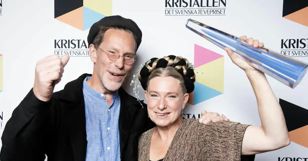 Paret Mandelmann vann en kristall för sitt program. Paret Mandelmann