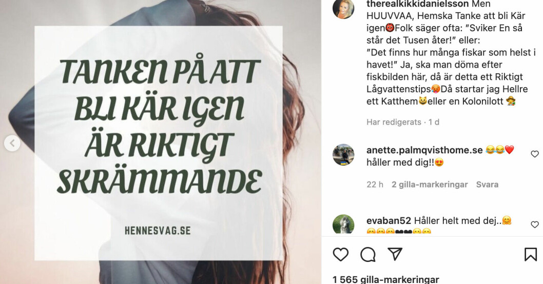 <span class=" italic" data-lab-italic_desktop="italic"><span class=" bold" data-lab-bold_desktop="bold">Bild från Kikki Danielssons Instagram.</span></span>