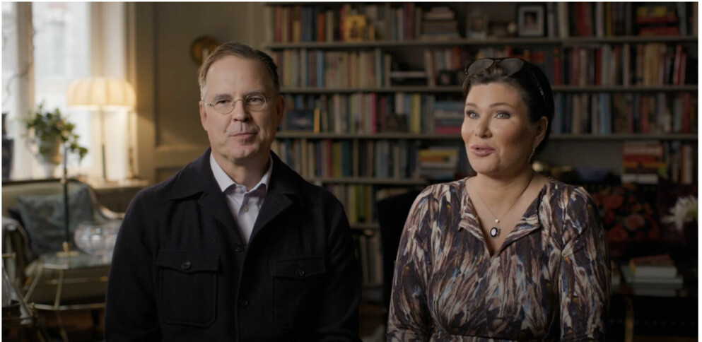 Anders Borg och Dominika Peczynski i ”Tillsammans med Strömstedts” Anders Borg och Dominika Peczynski