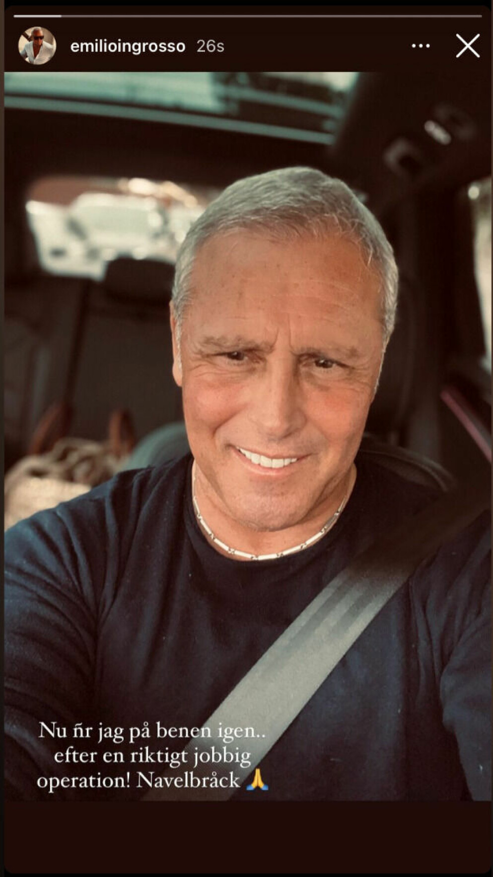 Emilio meddelar att han är på benen igen! EMILIO INGROSSO
