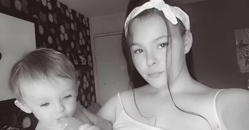 Skye Salter är i dag 17 år gammal och sonen Bailey ska i år fylla fyra år. Skye Salter och sonen Bailey