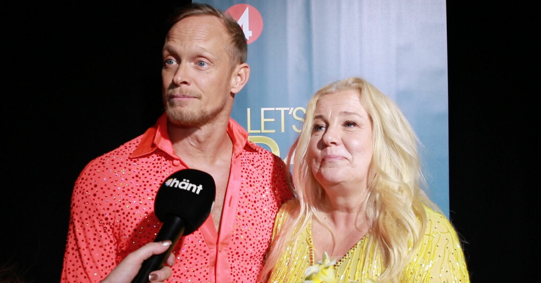 Mia och Tobias på pressträffen! TOBIAS KARLSSON, MIA PARNEVIK