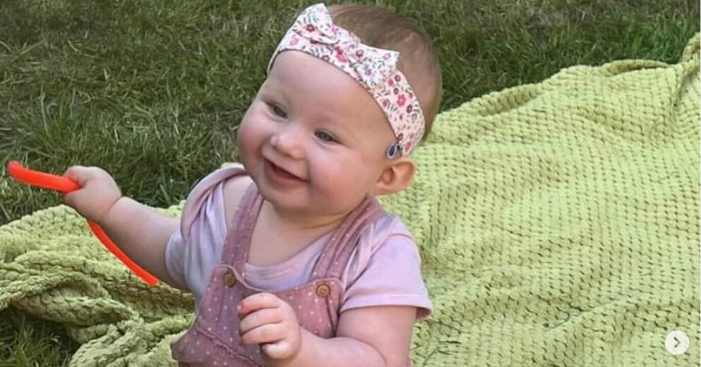 Niomi hade ingen aning om att hon var gravid med dottern Talia. Talia