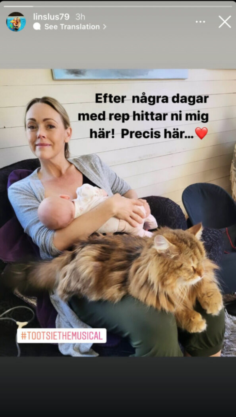 Linda visar upp familjens lilla bebis! LINDA OLSSON