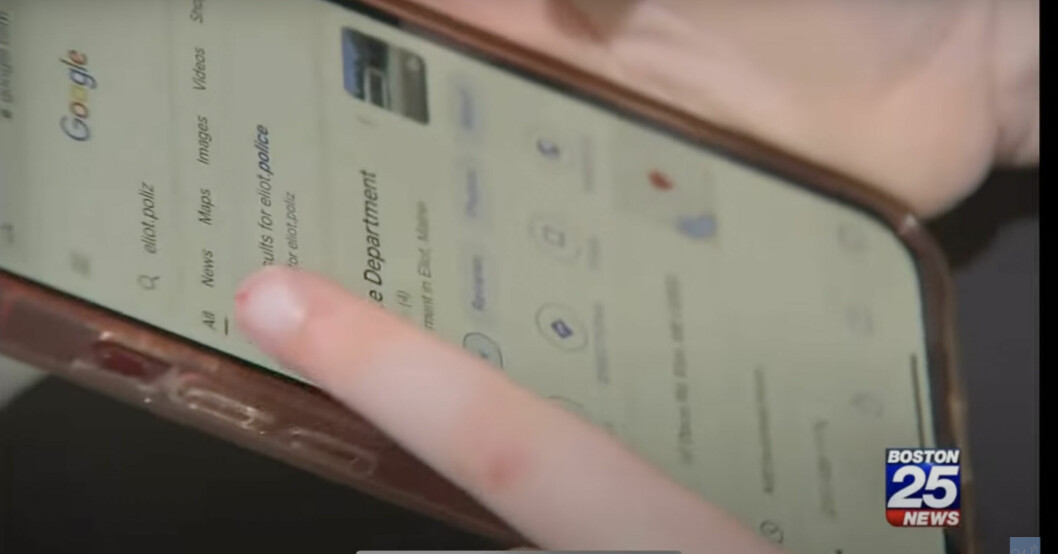 Macie lyckades låtsa upp pappans mobiltelefon och få fram polisens nummer som kopplades till den lokala polisstationen. Macie googlar