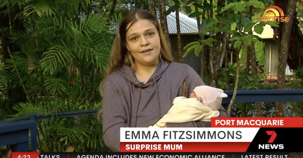 Emma Fitzsimmons åkte in till sjukhus med fruktansvärda magsmärtor. Då kom ett oväntat besked. Emma Fitzsimmons och dottern Willow