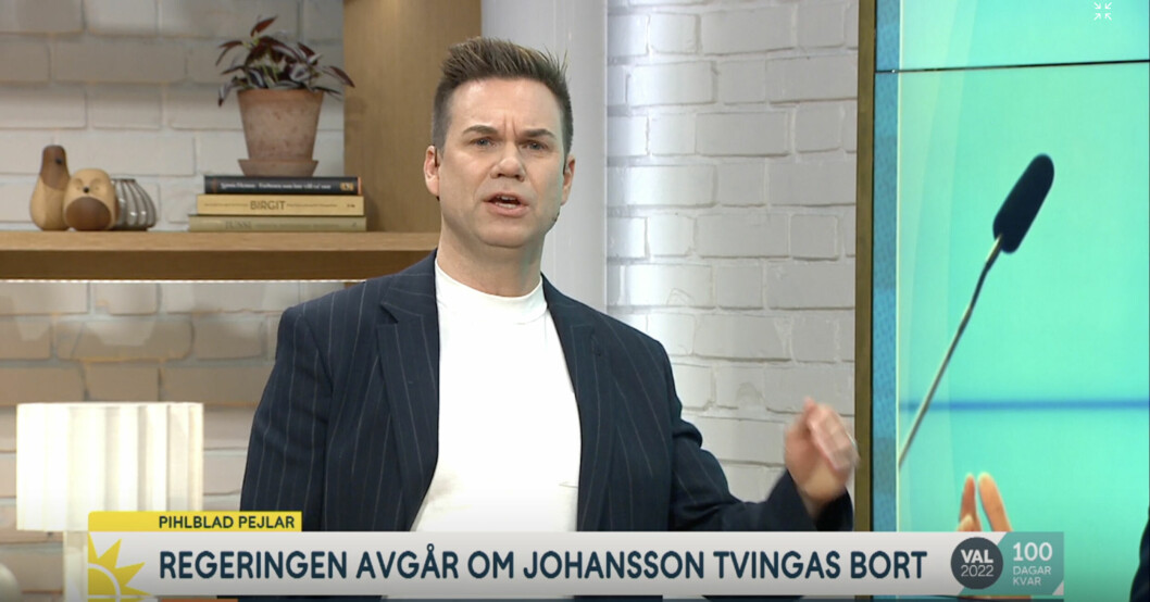 Anders Pihlblad i Nyhetsmorgon i TV4. Anders Pihlblad