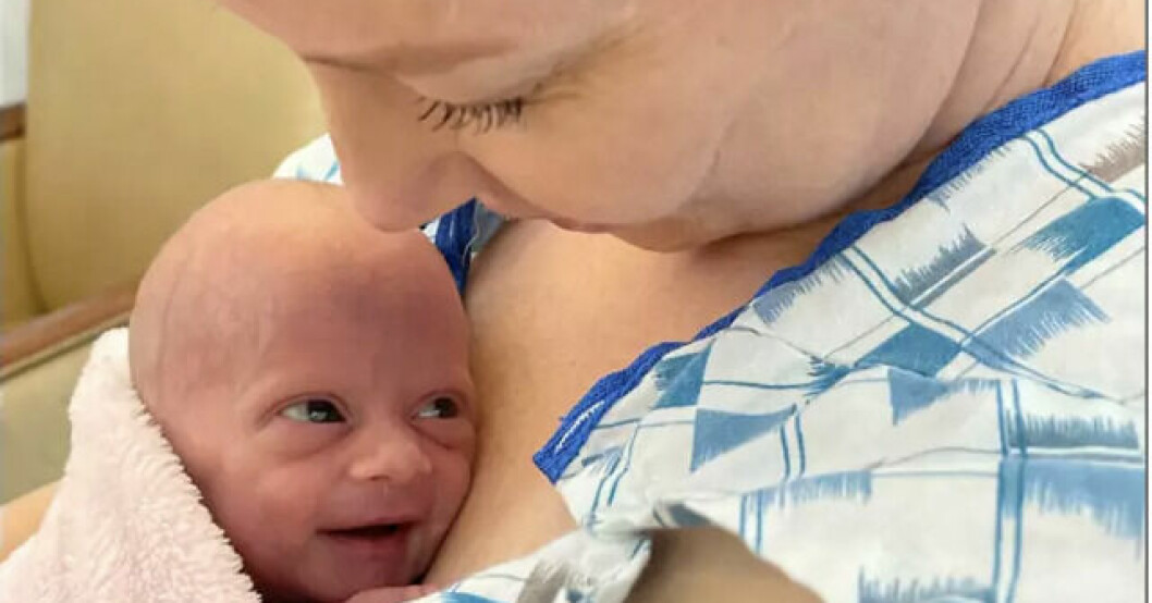 Meredith "Bo" McCord med dottern Mary. Meredith "Bo" McCord och dottern Mary