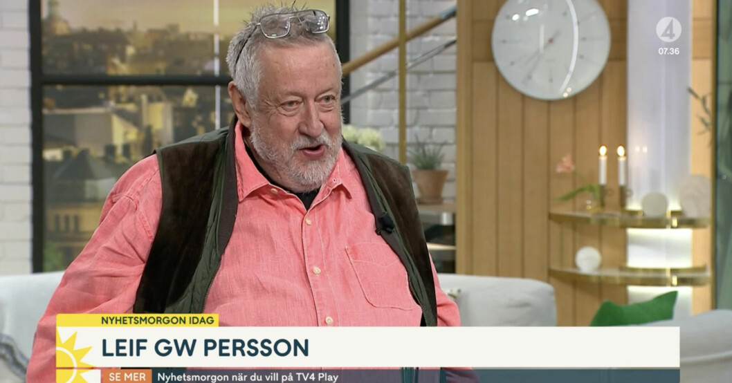 Leif GW Persson säger i Nyhetsmorgon att han träffade Stefan Löfven bakom kulisserna. Leif GW Persson