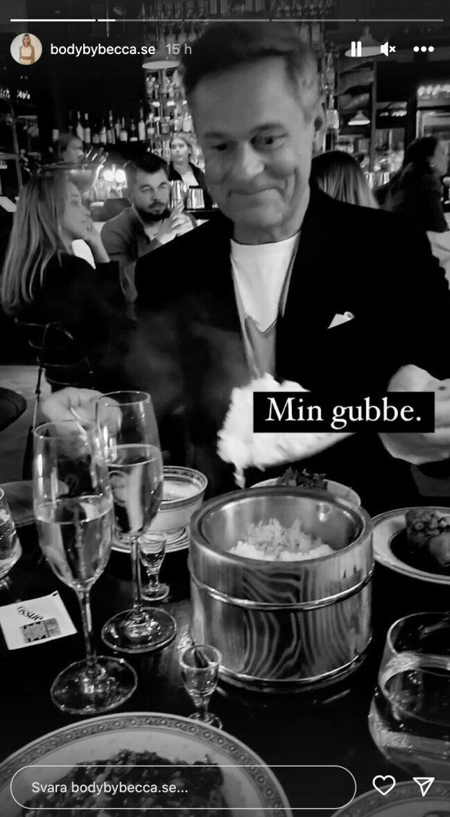 Rebecca kallar Niclas "min". Foto: Instagram Niclas Wahlgren och Rebecca