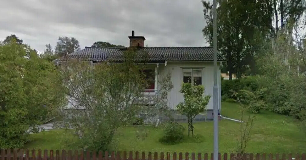 Huset som Hanna Öberg och Martin Ponsiluoma köpte i Östersund i somras.