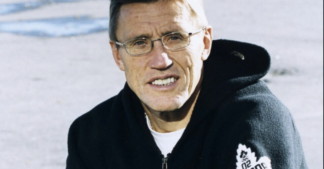 Börje Salming fotas i Toronto.
