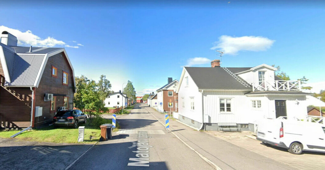 Matojärvigatan i Kiruna som döptes om till Börje Salmings gata