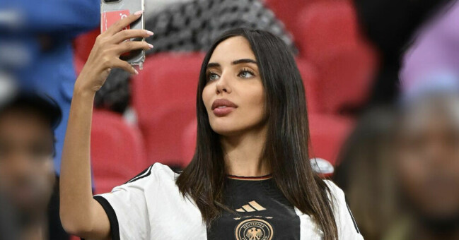 Ilkay Gündogans fru Sara Arfaoui var på plats i Qatar.