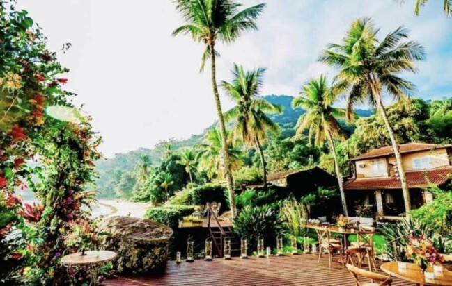 Bild på familjen Lerins nya investering. FOTO: PRIVAT Parets Lerins strandhotell