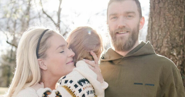 Ekholm och Björnstad med sonen William. Ekholm och Björnstad med sonen William.